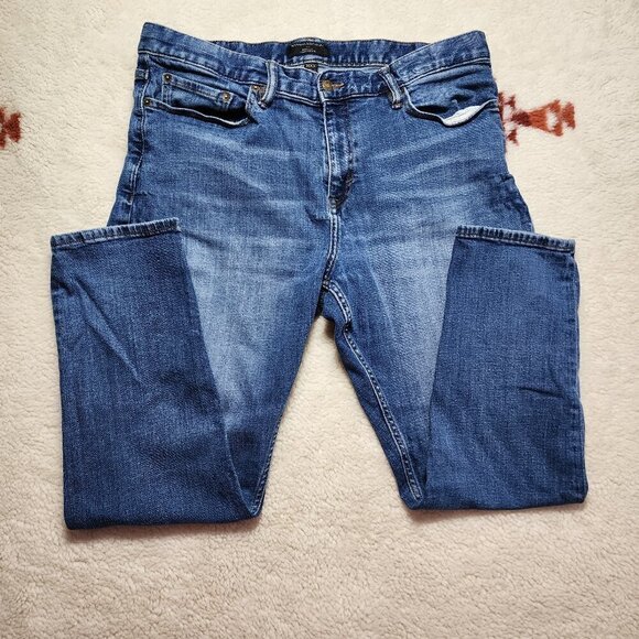 Banana Republic Other - Banana Republic Jeans 36x30 (36x27) Blue Skinny Fit Medium Light Wash Mid Rise